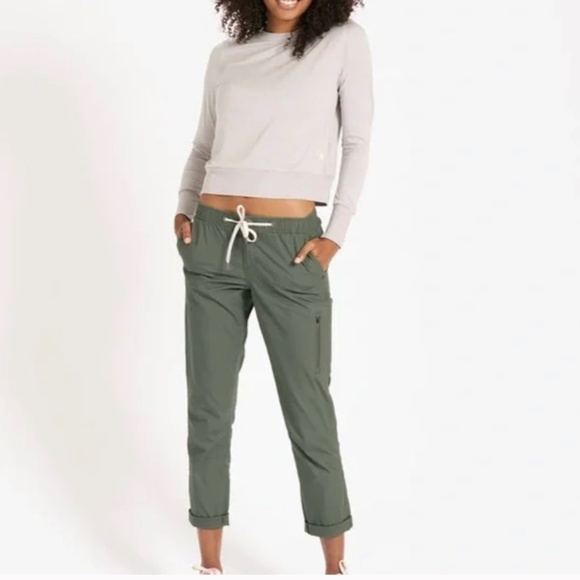 Vuori Ripstop Pants DurraTerra Army Green Size XS - Picture 1 of 8